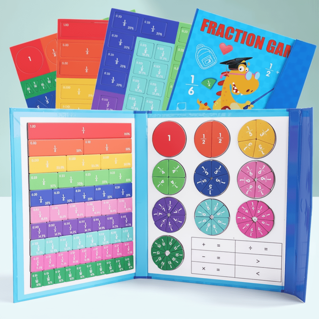 Montessori Magnetic Fraction Puzzle for Kids5